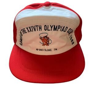 Olympics Vintage 1983 Seoul Olympiad Games South Korea Snapback Cap Size Large
